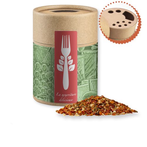 Tomato mozzarella spice, ca. 50g, cardboard shaker