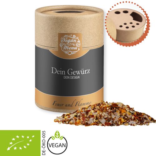 Organic fire and flame spice, ca. 75g, cardboard shaker