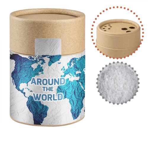 Fleur de Sel, ca. 65g, cardboard shaker with label