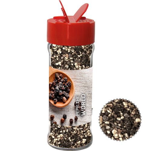 Pepper crushed, ca. 45g, spice shaker with label