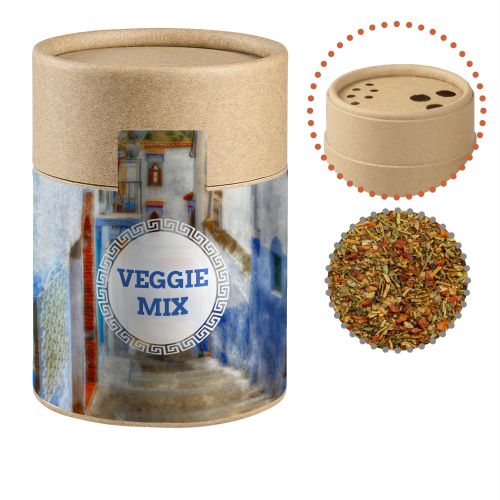 Mediterranean veggie mix, ca. 50g, cardboard shaker with label
