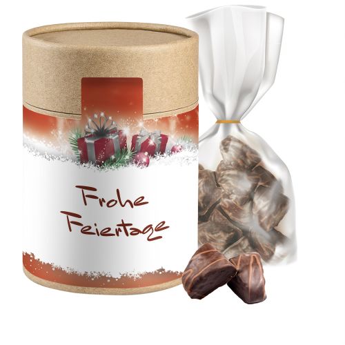 Fine gingerbread, ca. 100g, pouch in cardboard can maxi with label