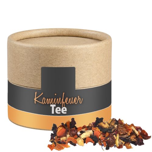 Fireplace tea, ca. 20g, cardboard can mini with label