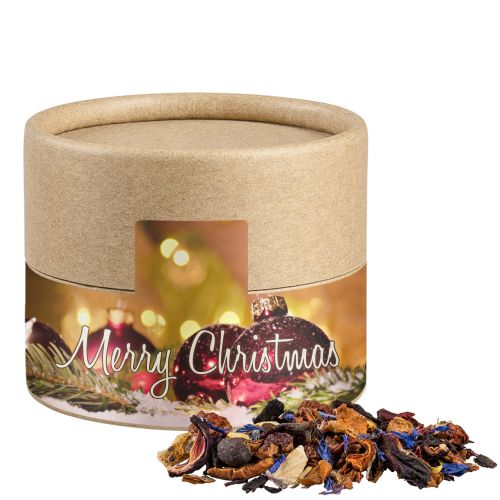 Christkindl tea, ca. 25g, cardboard can mini with label