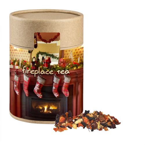 Fireplace tea, ca. 150g, cardboard can maxi with label