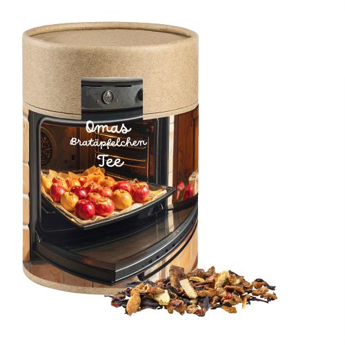 Grandmas baked apple tea, ca. 140g, cardboard can maxi