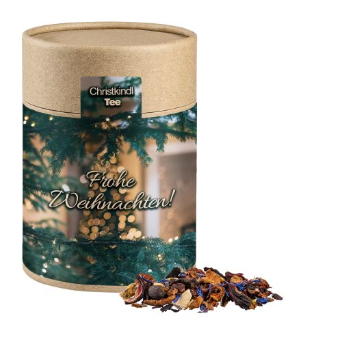 Christkindl tea, ca. 120g, cardboard can maxi with label