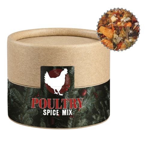 Christmas spice mix poultry, ca. 30g, cardboard can mini with label