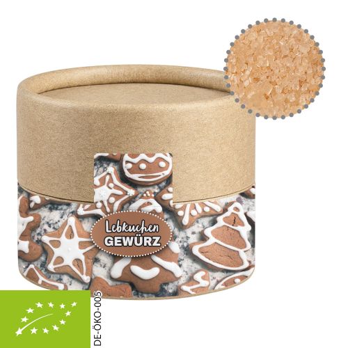 Organic spice mix lebkuchen, ca. 45g, cardboard can mini with label