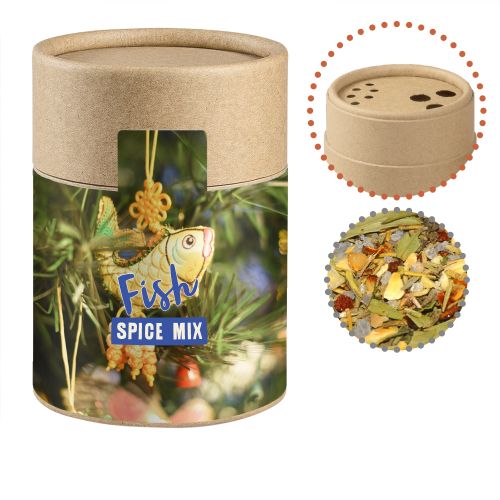 Christmas spice mix fish, ca. 40g, cardboard shaker with label