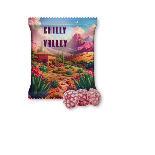 Raspberry candy (vegan), ca. 17g, midi bag