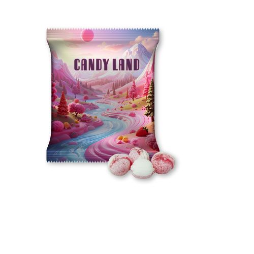 Strawberry yogurt candy (vegan), ca. 17g, midi bag