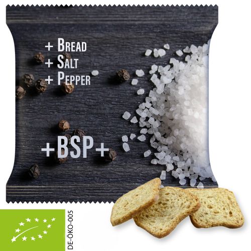 Organic bread chips salt and pepper (vegan), ca. 20g, maxi bag
