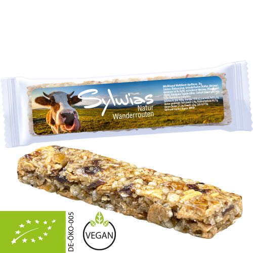 Organic cereal bar apricot, 30g, express flowpack with label