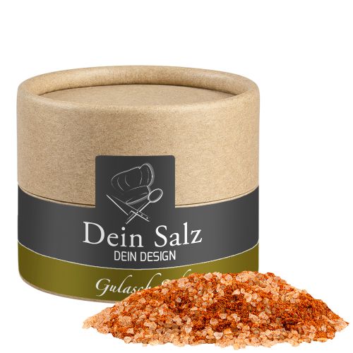 Goulash shashlik salt, ca. 55g, cardboard can mini with label