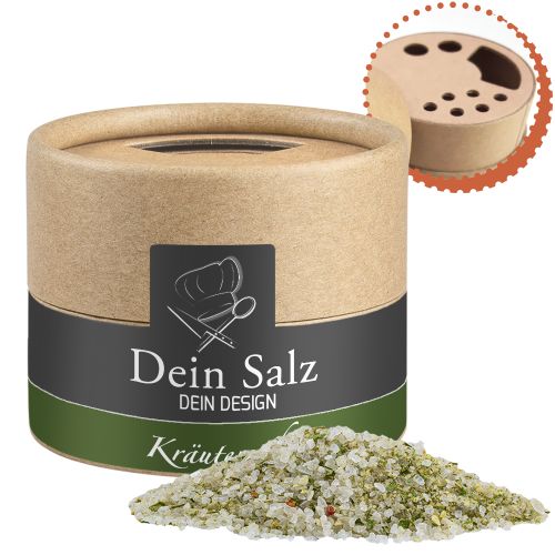 Herb salt, ca. 55g, cardboard shaker mini with label