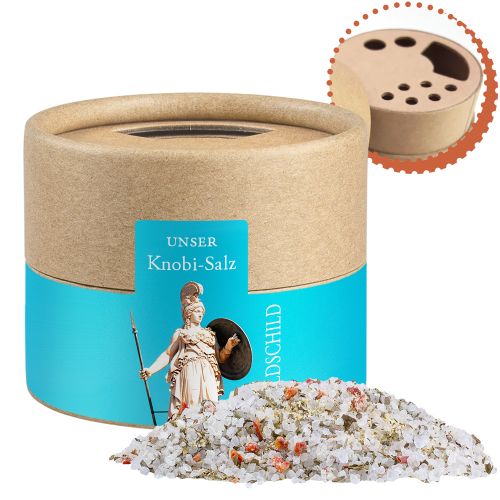 Tzatziki salt, ca. 60g, cardboard shaker mini with label