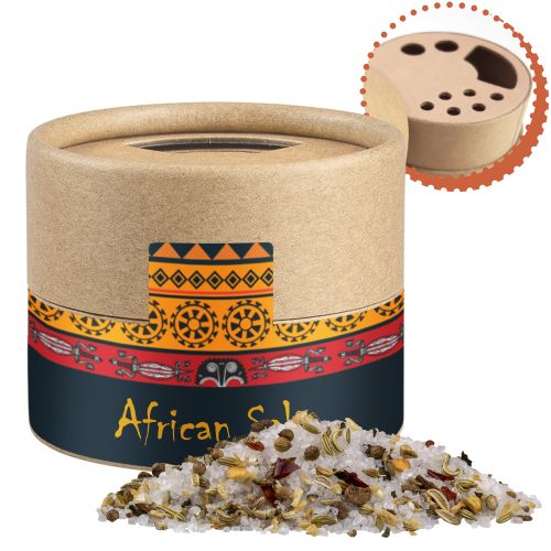 African salt, ca. 50g, cardboard shaker mini with label