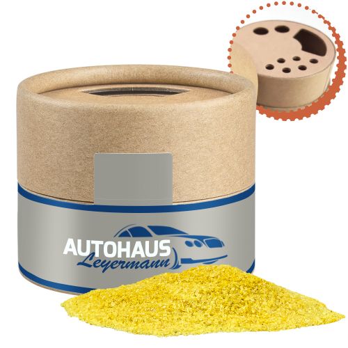 Lemon salt, ca. 75g, cardboard shaker mini with label