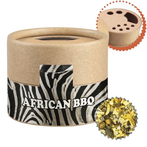 African BBQ, ca. 40g, cardboard shaker mini with label