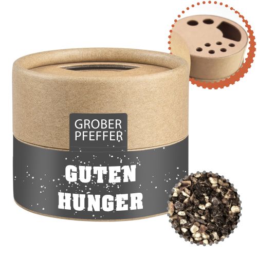 Pepper crushed, ca. 38g, cardboard shaker mini with label
