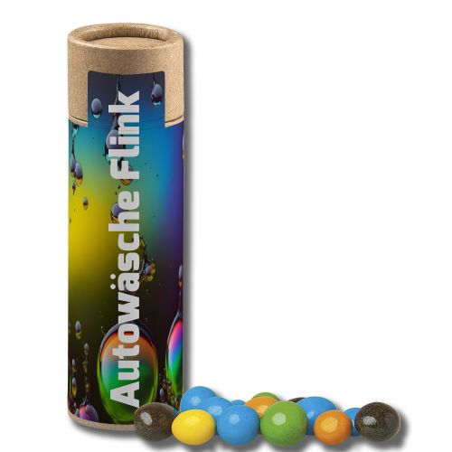 Coloured peanuts, ca. 25g, cardboard tube