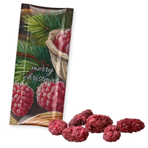 Roasted almonds raspberry, ca. 25g, snack stick