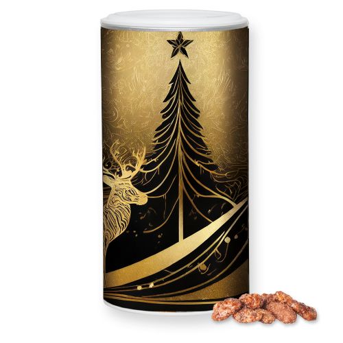 Burnt almonds, ca. 240g, cardboard can medium with label
