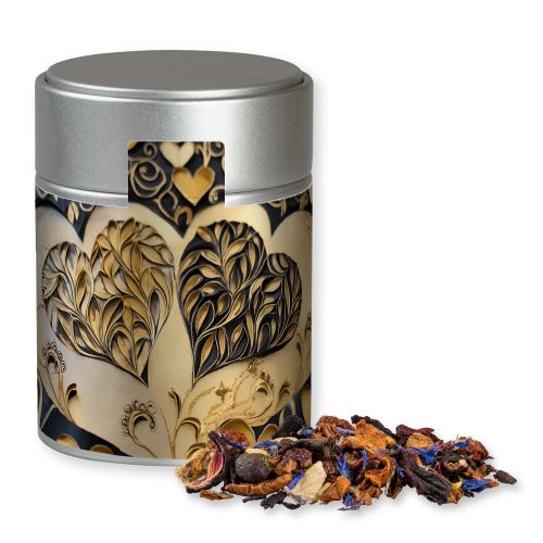 Christkindl tea, ca. 50g, metal tin midi silver with label