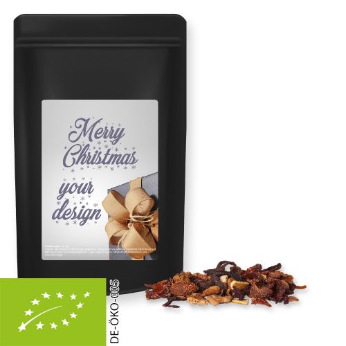 Organic fine mulled wine spice, ca. 55g, midi stand up pouch black with label