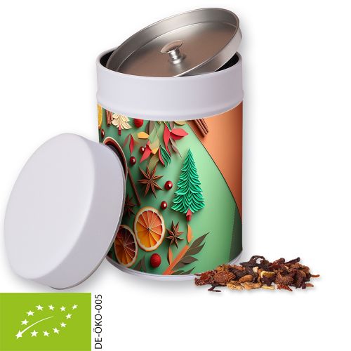 Organic fine mulled wine spice, ca. 140g, metal tin maxi with label