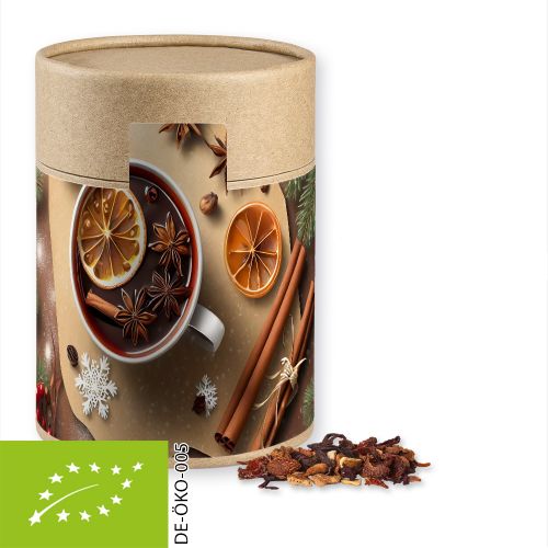 Organic fine mulled wine spice, ca. 140g, cardboard can maxi with label