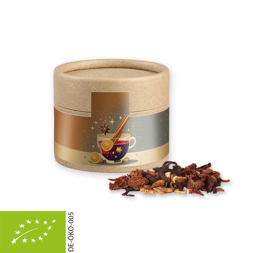 Organic fine mulled wine spice, ca. 25g, cardboard can mini with label