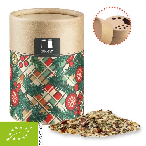 Organic Christmas spice mix roast meat, ca. 60g, cardboard shaker with label