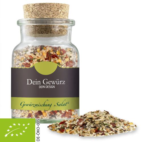 Organic Christmas spice mix roast meat, ca. 60g, cork glass with label