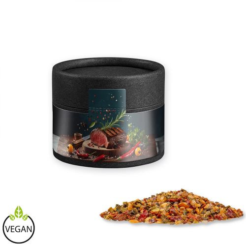 Steak pepper, ca. 40g, cardboard can mini black with label