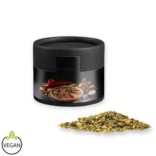 Pizza herb, ca. 10g, cardboard can mini black with label