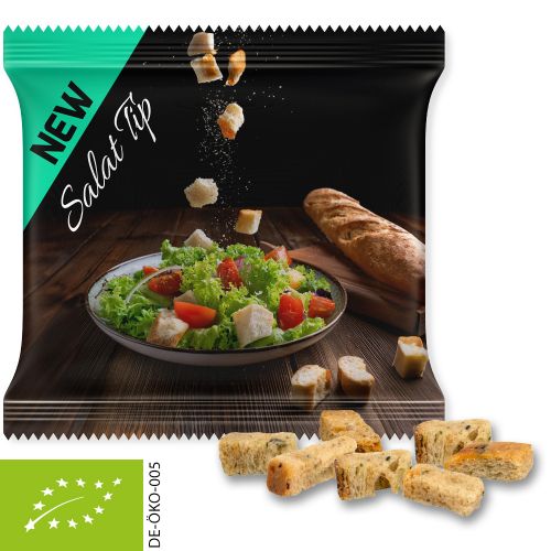 Organic herb croutons, ca. 7g, maxi bag