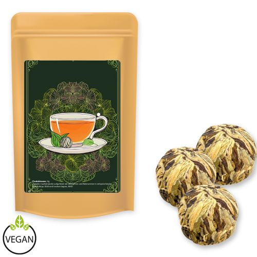 Green china royal-rose, ca. 20g, midi stand up pouch with label