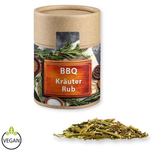 BBQ herbal rub, ca. 50g, cardboard can midi with label