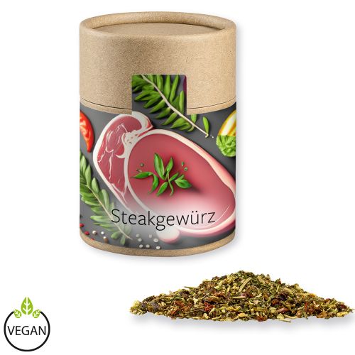 Steak spice, ca. 75g, cardboard can midi with label