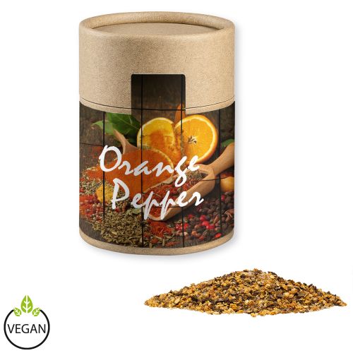 Orange pepper, ca. 75g, cardboard can midi with label