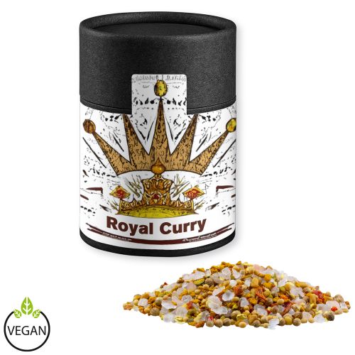 Royal curry, ca. 110g, cardboard can midi black with label
