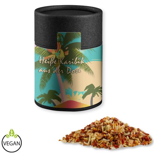 HOT caribbean mix, ca. 50g, cardboard can midi black with label