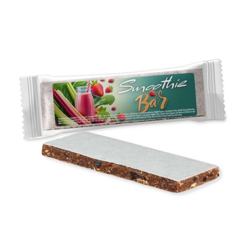Smoothie bar rhubarb strawberry, 32g, express flowpack with label