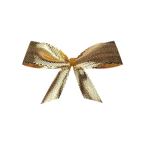 Deco, ca. 1g, ribbon golden small with golden clip with 