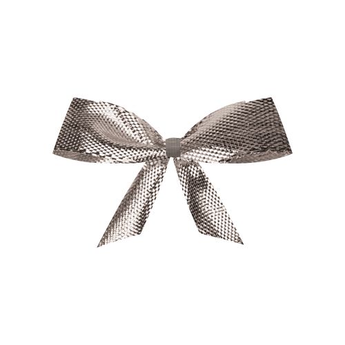 Deco, ca. 1g, ribbon silver small with golden clip with 