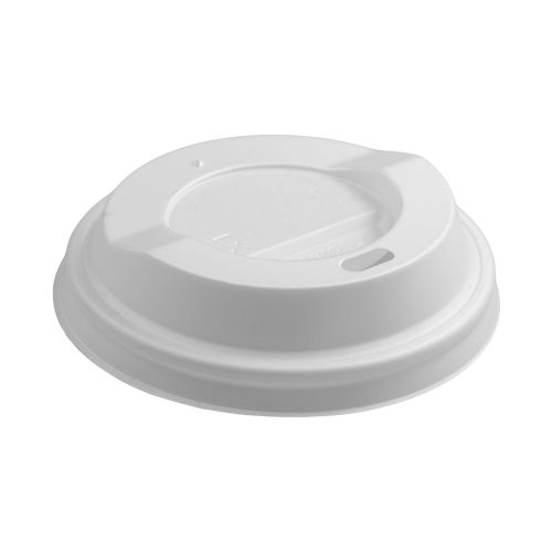 Deco, ca. 1g, PE lids for cups white 80mm with 