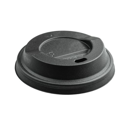 Deco, ca. 1g, PE lids for cups black 80mm with 