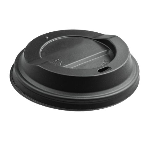 Deco, ca. 1g, PE lids for cups black 90mm with 